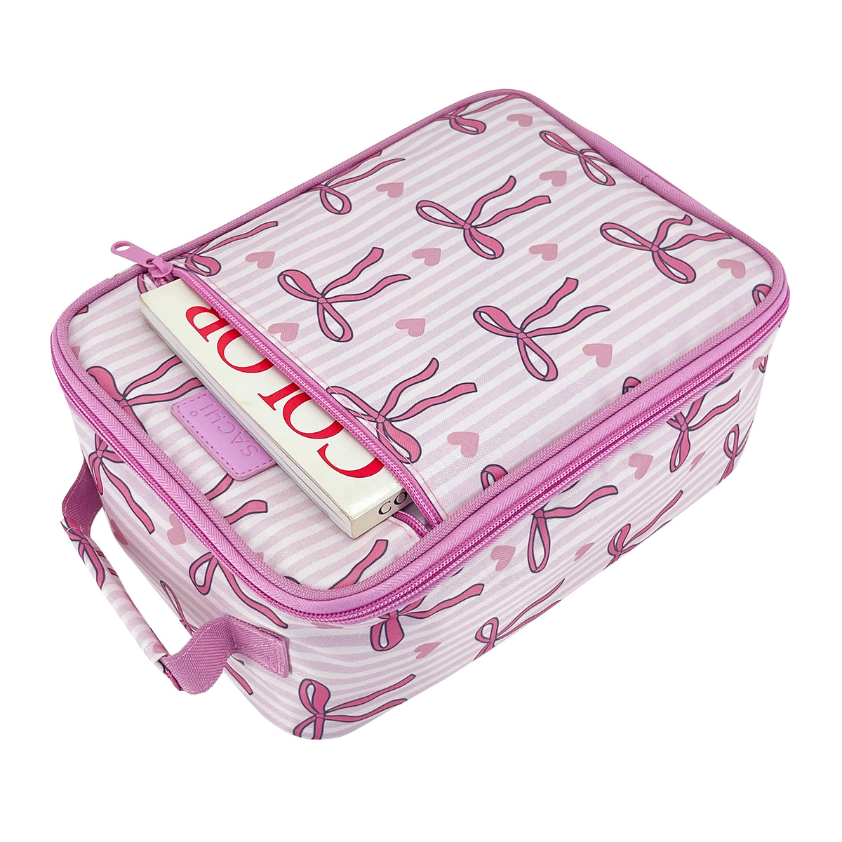Sachi Insulated Lunch Bag - Bows With Hearts