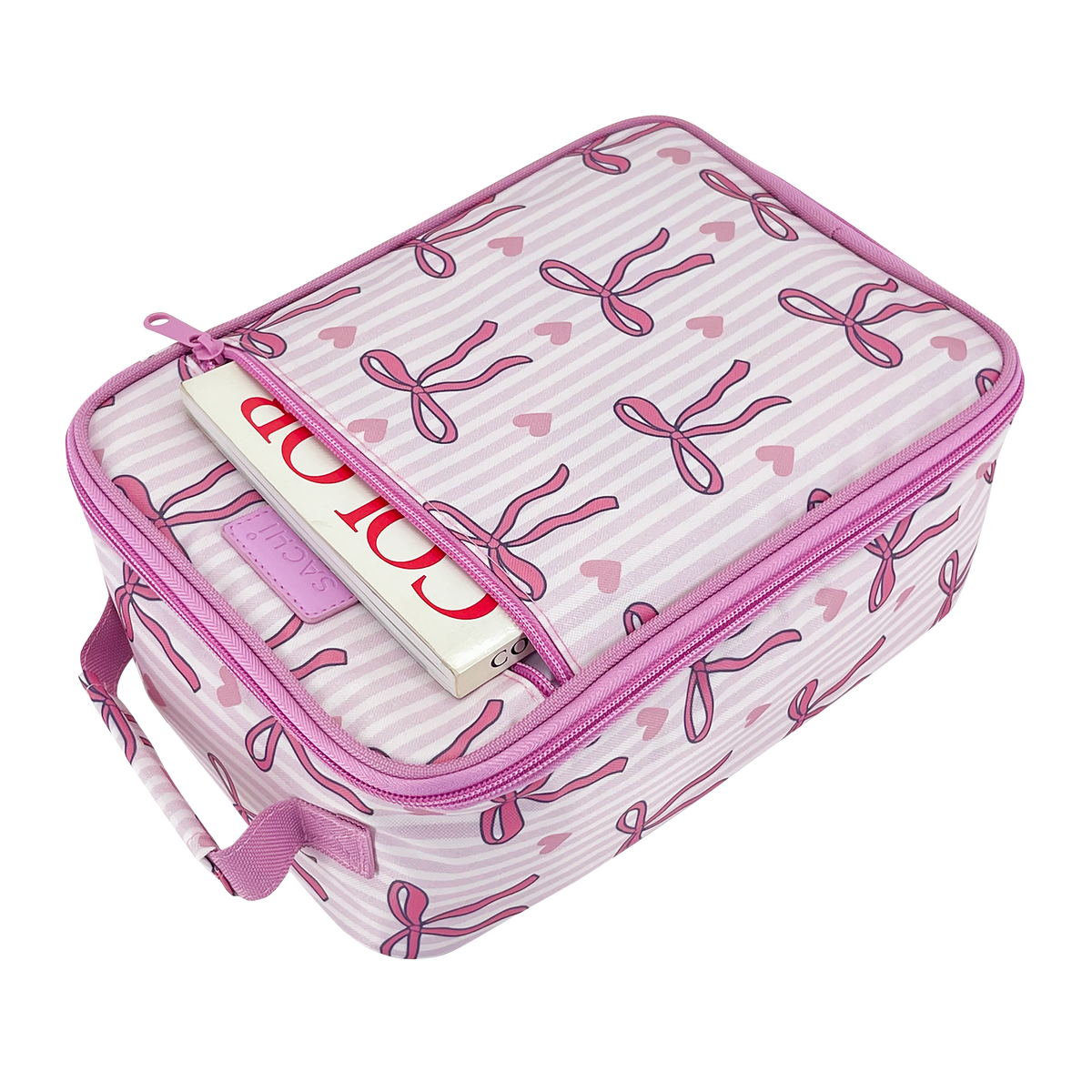 Sachi Insulated Lunch Bag - Bows With Hearts