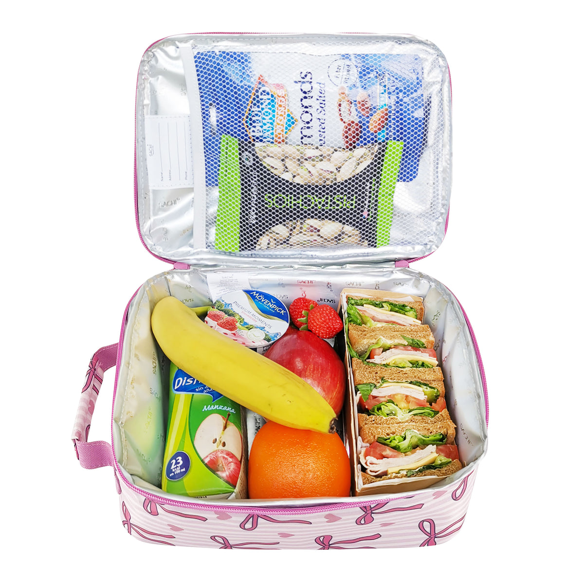 Sachi Insulated Lunch Bag - Bows With Hearts