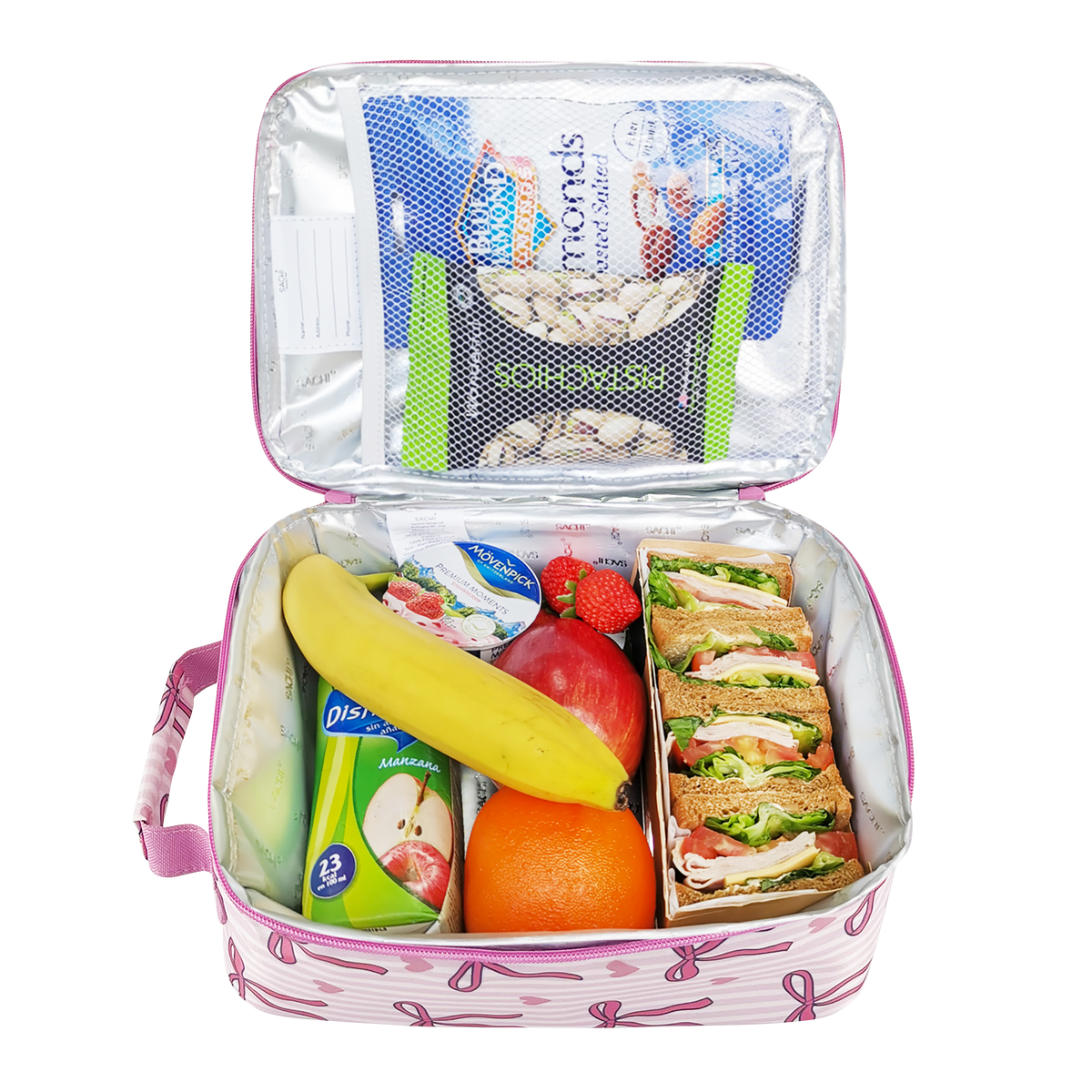 Sachi Insulated Lunch Bag - Bows With Hearts