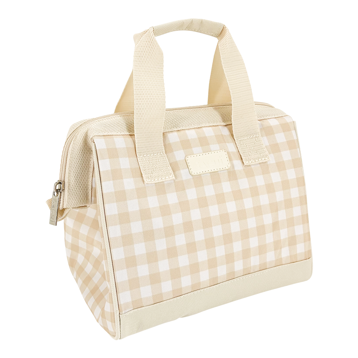 SACHI 'STYLE 34' INSULATED LUNCH BAG - BEIGE GINGHAM