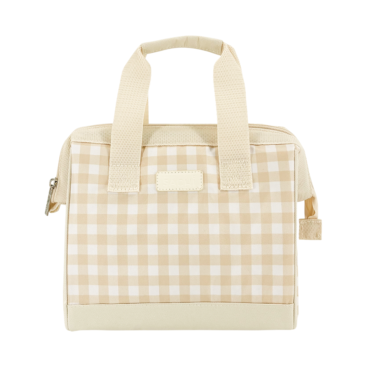 SACHI 'STYLE 34' INSULATED LUNCH BAG - BEIGE GINGHAM