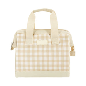 SACHI 'STYLE 34' INSULATED LUNCH BAG - BEIGE GINGHAM