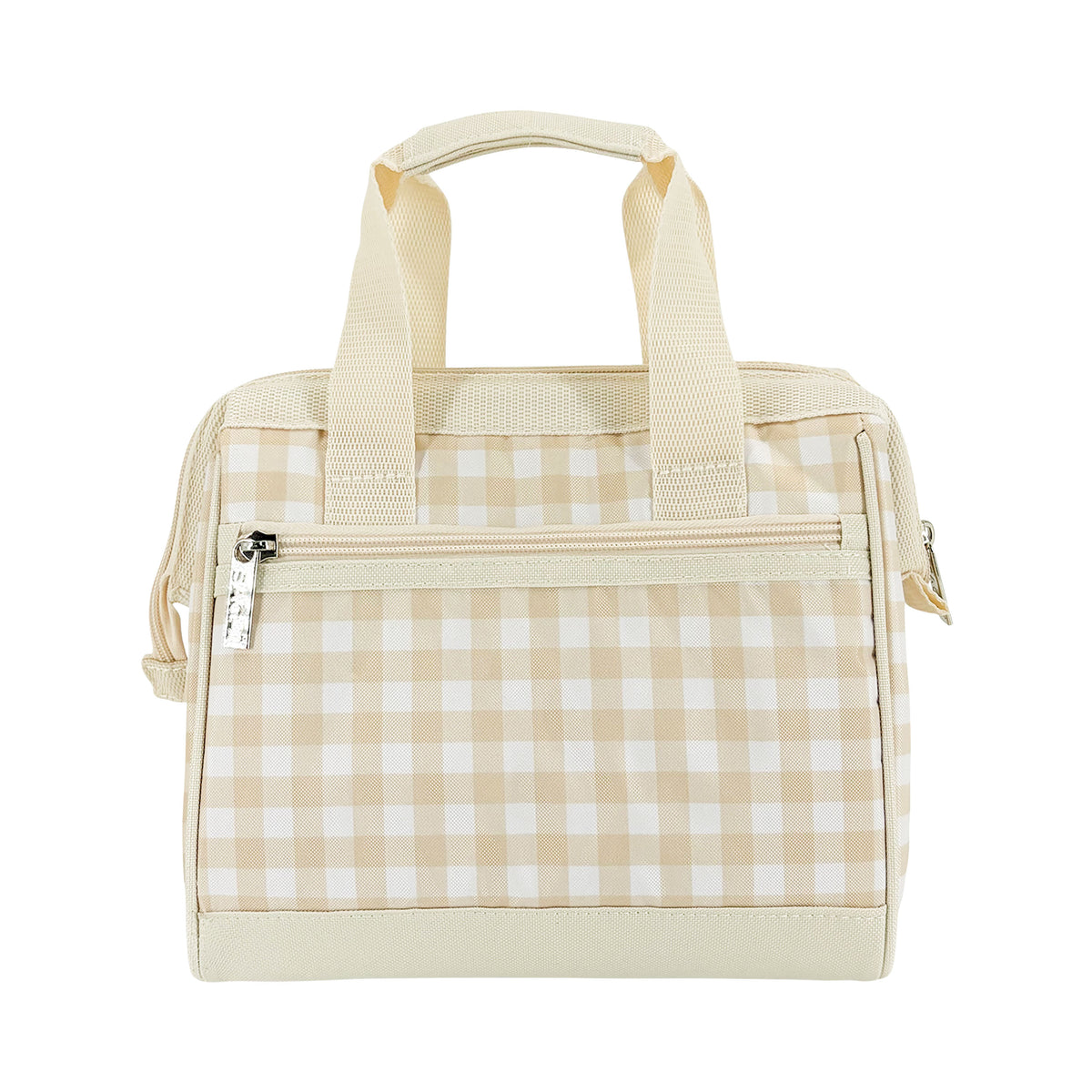 SACHI 'STYLE 34' INSULATED LUNCH BAG - BEIGE GINGHAM