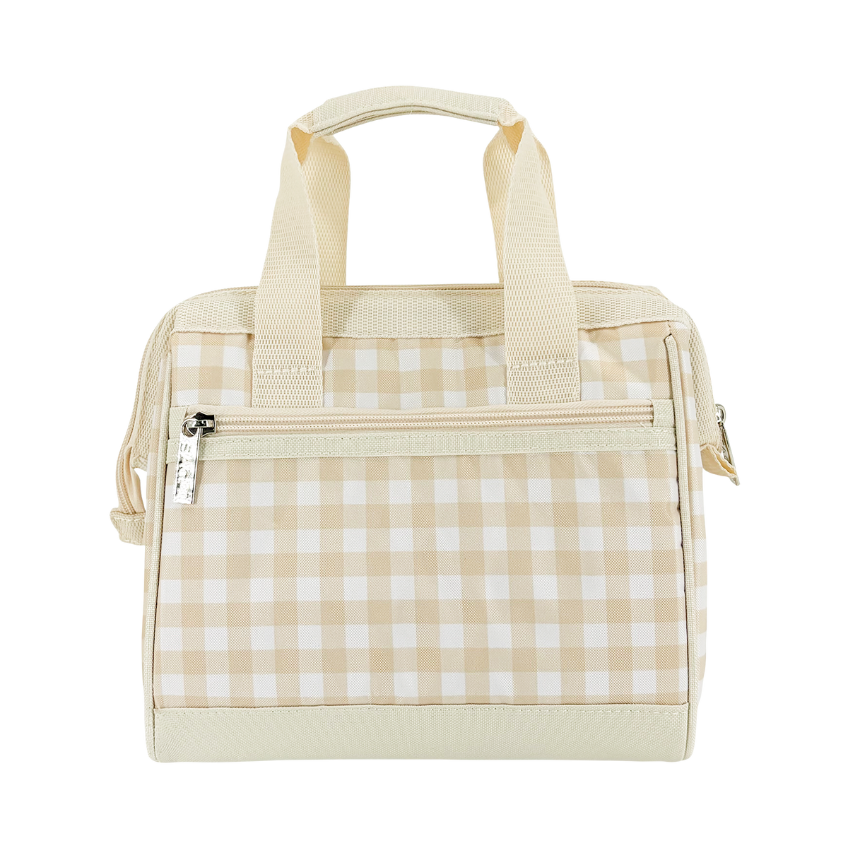 SACHI 'STYLE 34' INSULATED LUNCH BAG - BEIGE GINGHAM