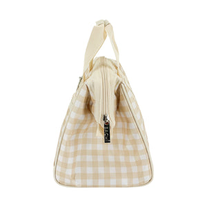 SACHI 'STYLE 34' INSULATED LUNCH BAG - BEIGE GINGHAM