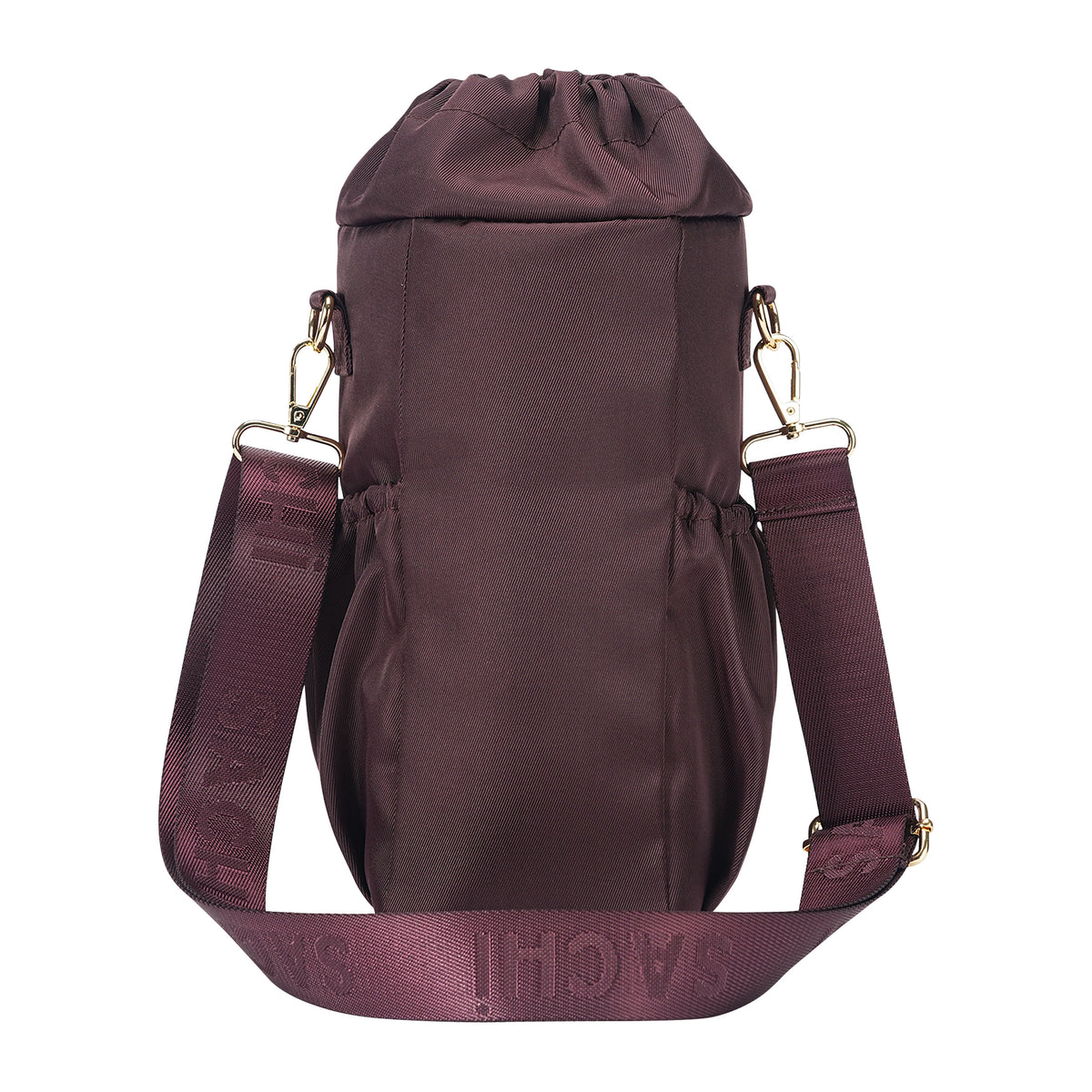 SACHI CROSSBODY INSULATED BOTTLE BAG  - BORDEAUX