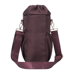 SACHI CROSSBODY INSULATED BOTTLE BAG  - BORDEAUX