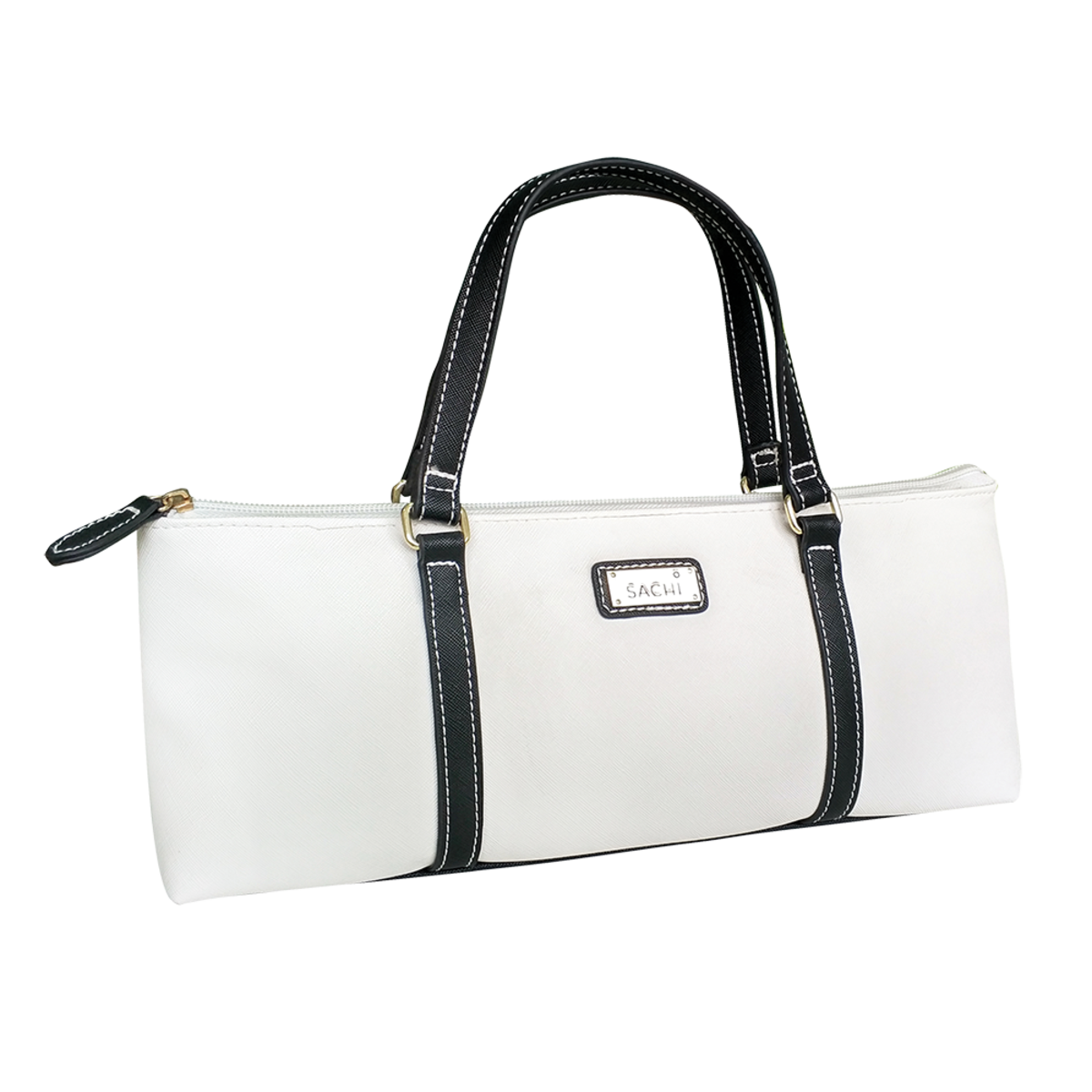SACHI INSULATED WINE PURSE BLACK WHITE Coastal Kidswear