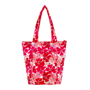 SACHI INSULATED MARKET TOTE -  RED POPPIES