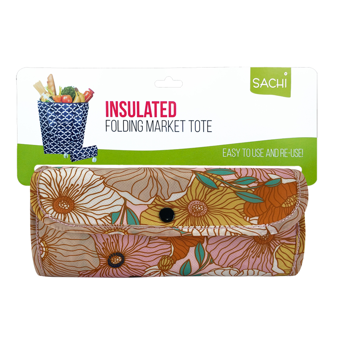 SACHI INSULATED MARKET TOTE RETRO FLORA Coastal Kidswear