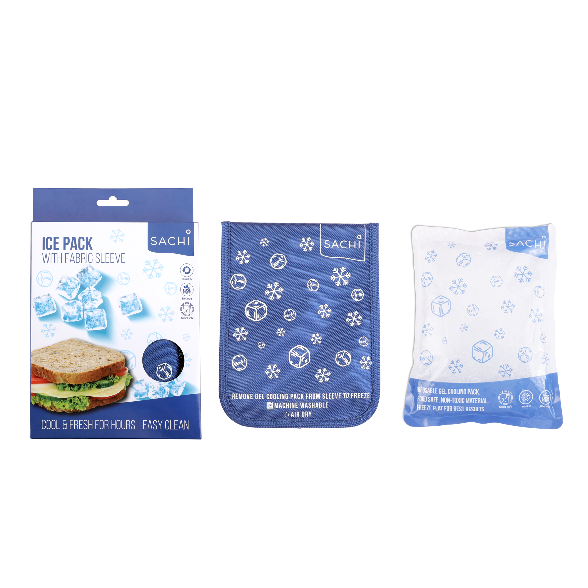 SACHI GEL ICE PACK W/ FABRIC SLEEVE - MEDIUM