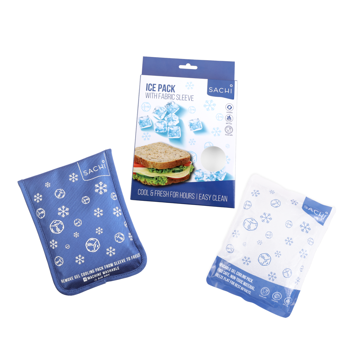 SACHI GEL ICE PACK W/ FABRIC SLEEVE - MEDIUM