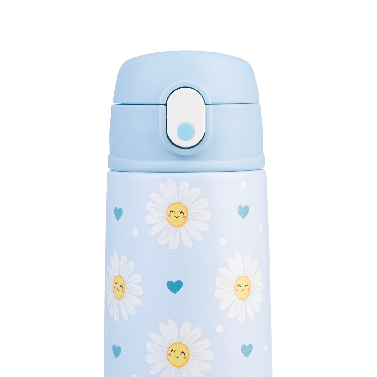 OASIS STAINLESS STEEL DOUBLE WALL INSULATED KID'S DRINK BOTTLE W/ SIPPER 550ML - Daydream Daisies