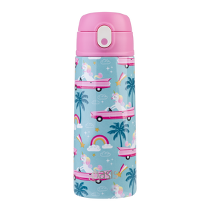 OASIS STAINLESS STEEL DOUBLE WALL INSULATED KID'S DRINK BOTTLE W/ SIPPER 550ML - PINK CADILLAC