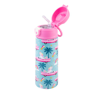 OASIS STAINLESS STEEL DOUBLE WALL INSULATED KID'S DRINK BOTTLE W/ SIPPER 550ML - PINK CADILLAC