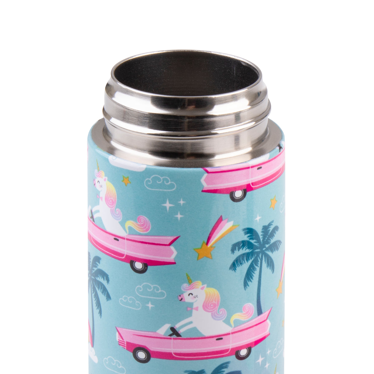 OASIS STAINLESS STEEL DOUBLE WALL INSULATED KID'S DRINK BOTTLE W/ SIPPER 550ML - PINK CADILLAC