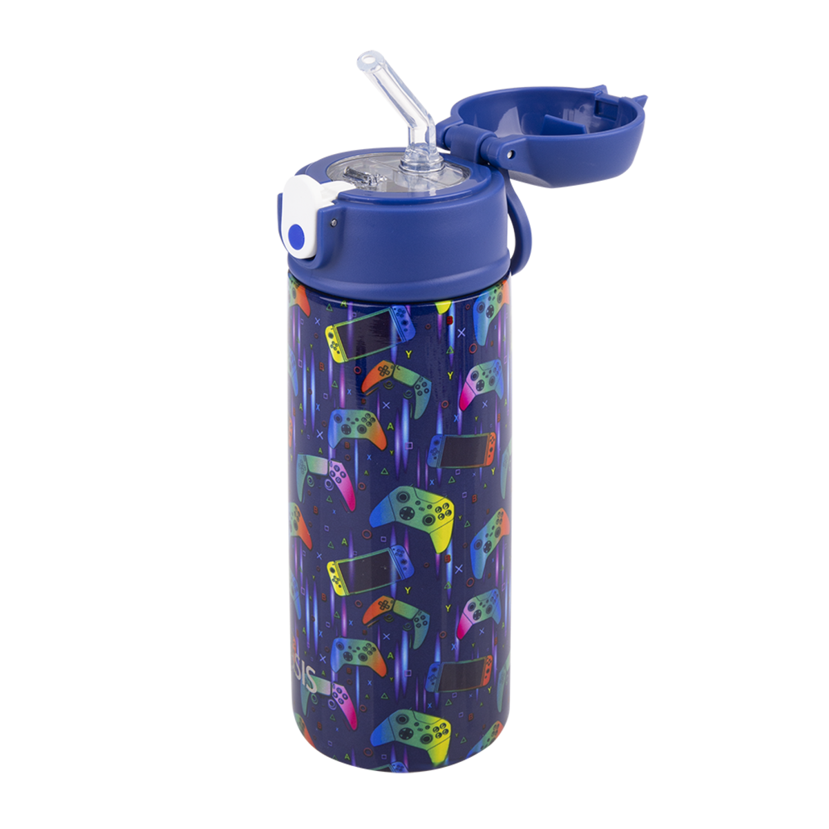 OASIS STAINLESS STEEL DOUBLE WALL INSULATED KID&#39;S DRINK BOTTLE W/ SIPPER 550ML -Gamer
