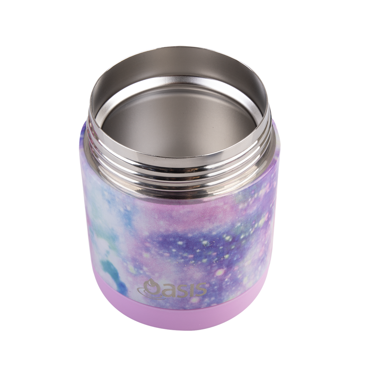 OASIS STAINLESS STEEL DOUBLE WALL INSULATED KID&#39;S FOOD FLASK 300ML -GALAXY