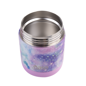 OASIS STAINLESS STEEL DOUBLE WALL INSULATED KID'S FOOD FLASK 300ML -GALAXY