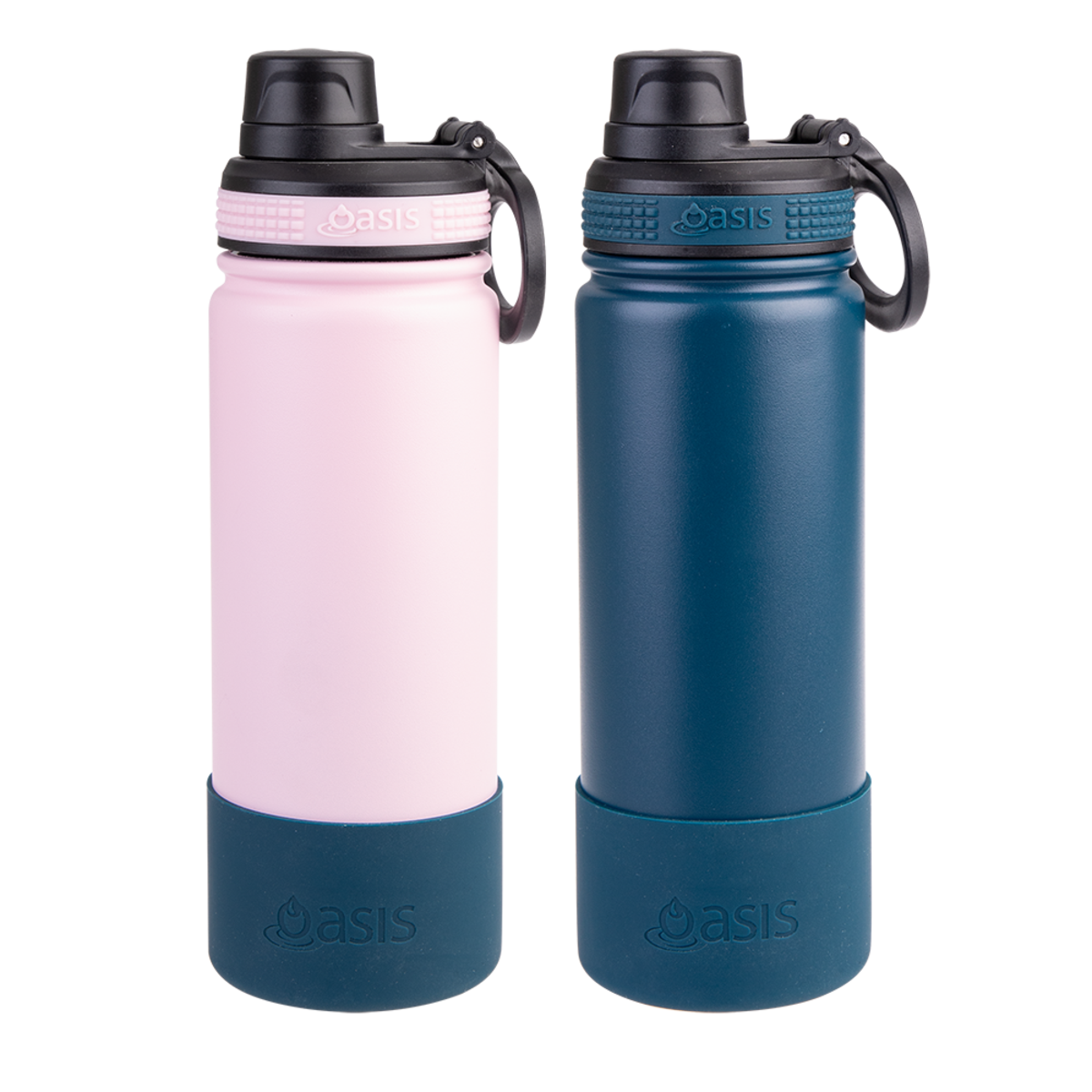 OASIS SILICONE BUMPER TO FIT "CHALLENGER" SPORTS BOTTLE 550ML - BLACK