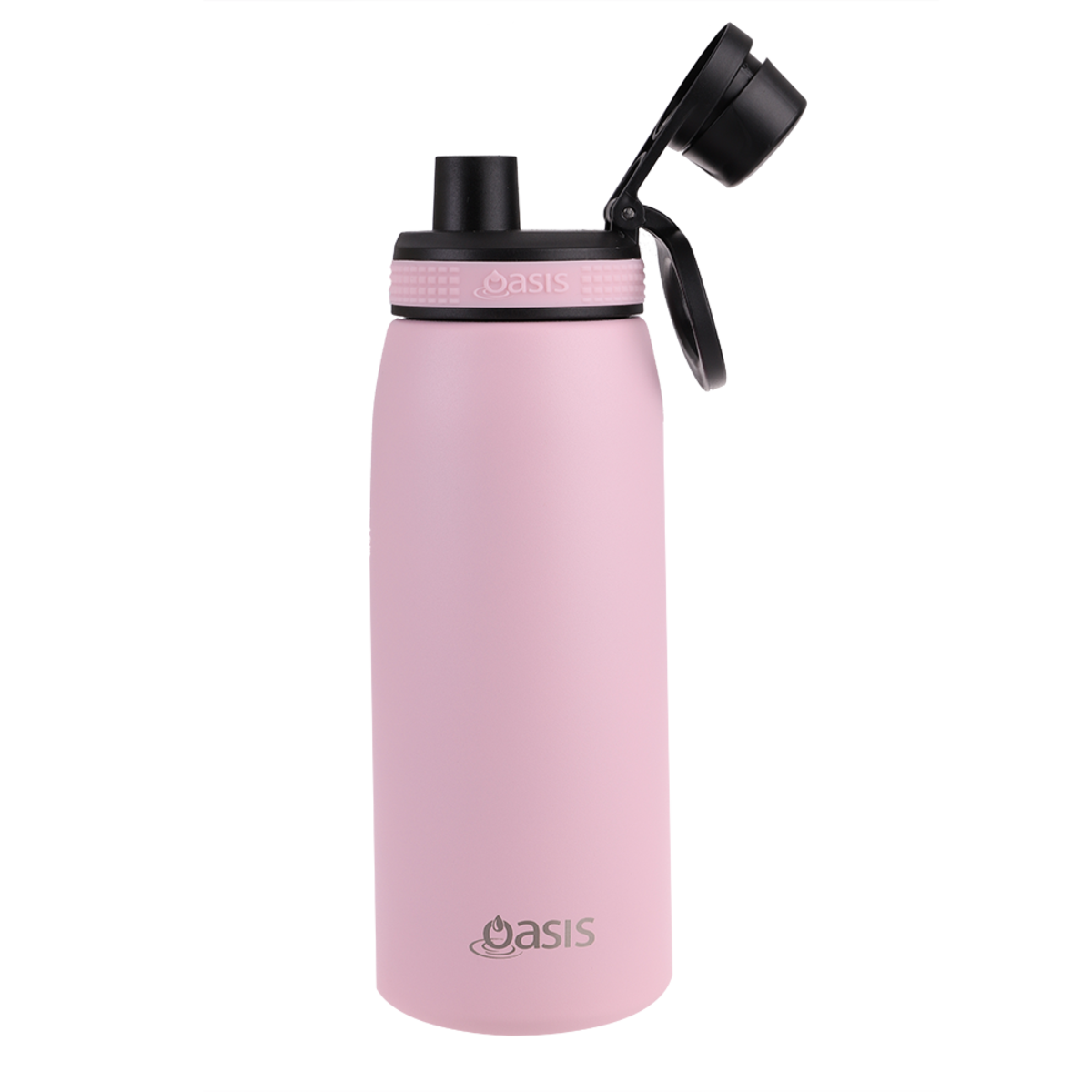 OASIS STAINLESS STEEL DOUBLE WALL INSULATED SPORTS BOTTLE W/ SCREW CAP 780ML - Carnation