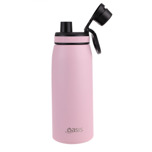 OASIS STAINLESS STEEL DOUBLE WALL INSULATED SPORTS BOTTLE W/ SCREW CAP 780ML - Carnation