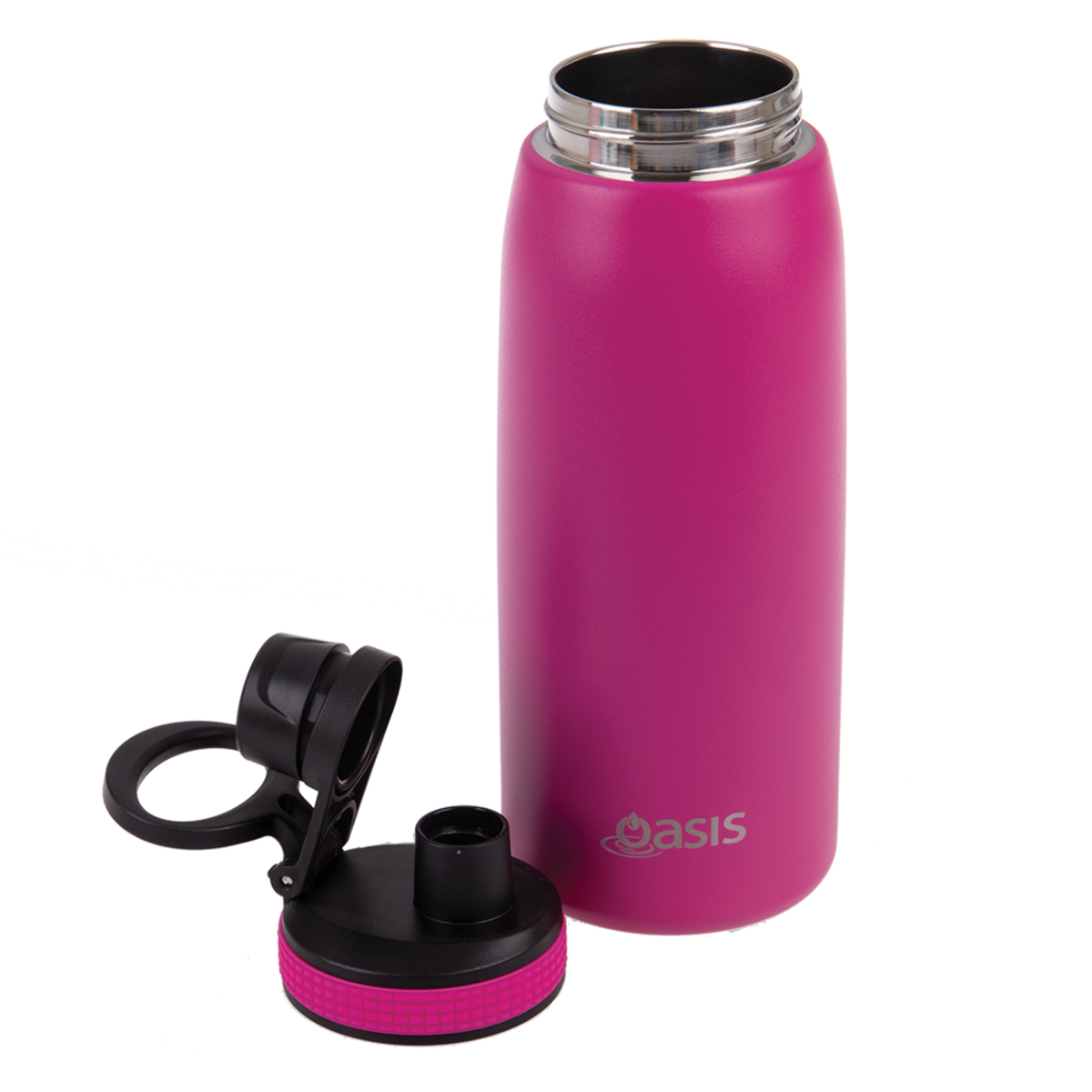 OASIS STAINLESS STEEL DOUBLE WALL INSULATED SPORTS BOTTLE W/ SCREW CAP 780ML - FUCHSIA