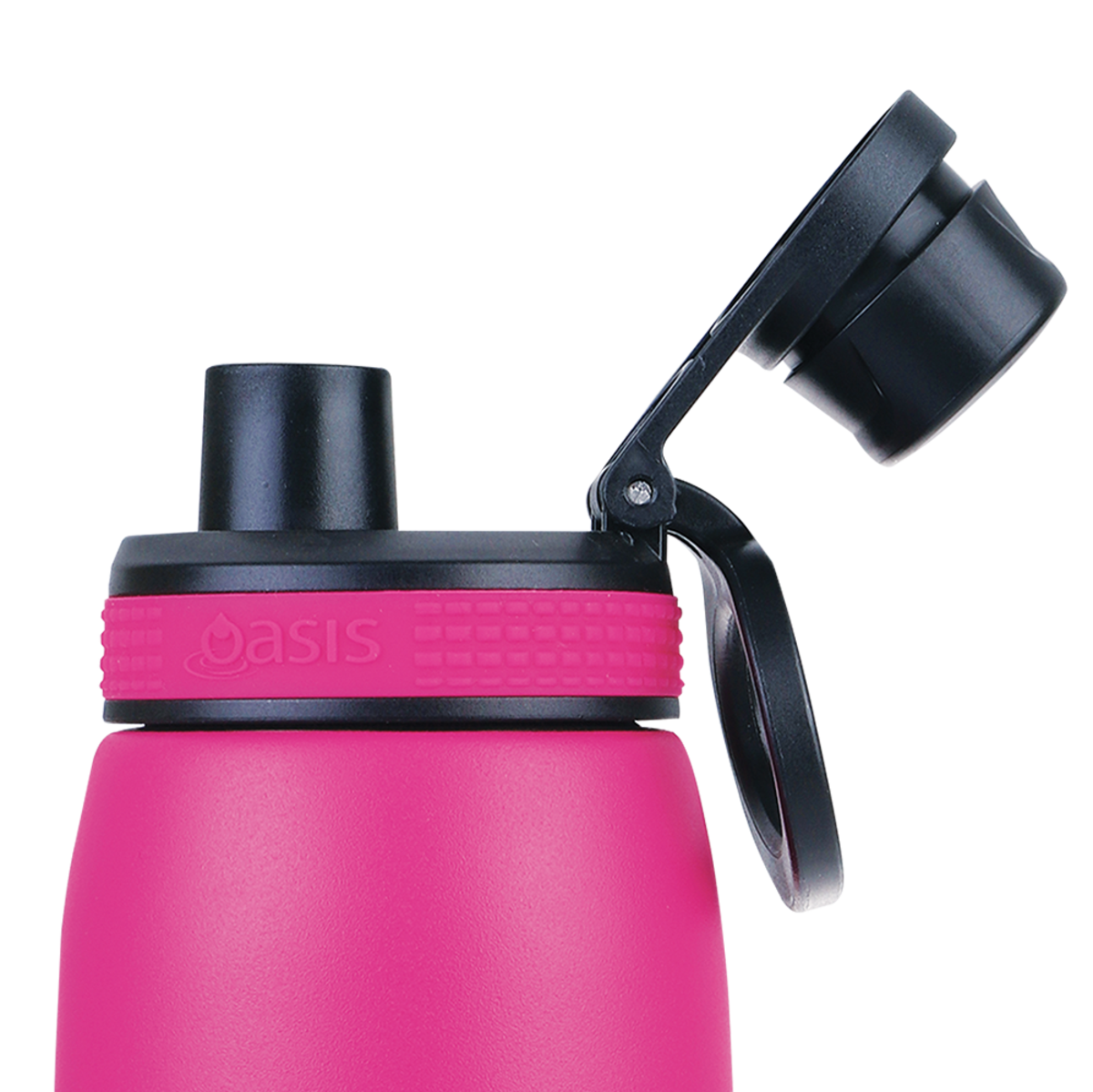 OASIS STAINLESS STEEL DOUBLE WALL INSULATED SPORTS BOTTLE W/ SCREW CAP 780ML - FUCHSIA