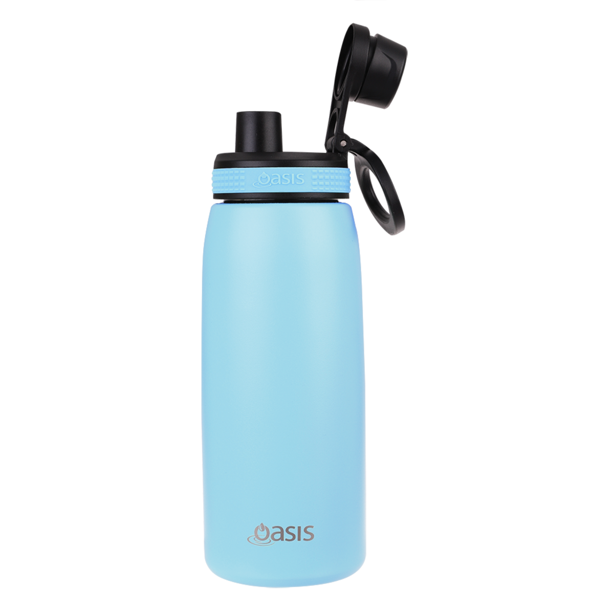 OASIS STAINLESS STEEL DOUBLE WALL INSULATED SPORTS BOTTLE W/ SCREW CAP 780ML - ISLAND BLUE