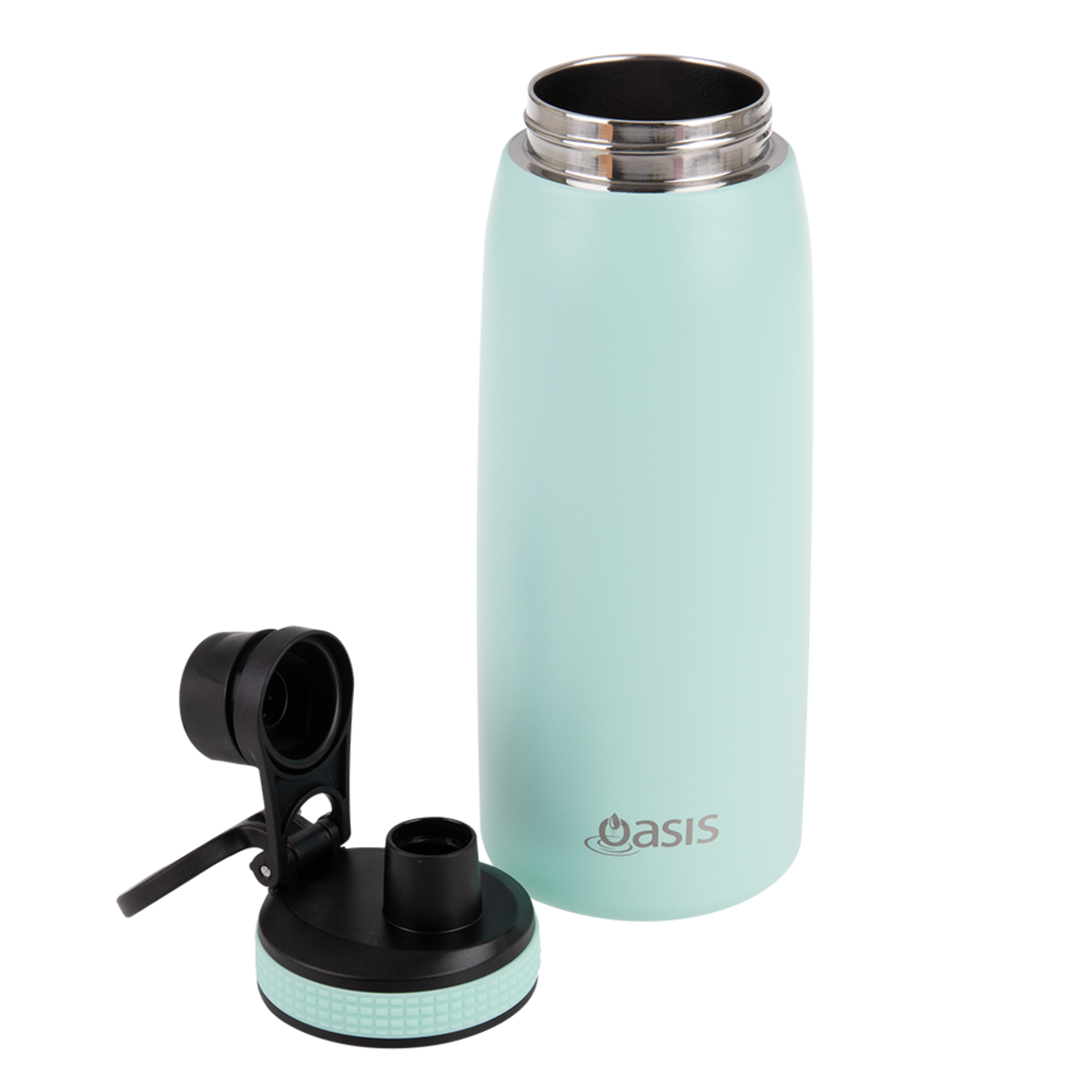 OASIS STAINLESS STEEL DOUBLE WALL INSULATED SPORTS BOTTLE W/ SCREW CAP 780ML - MINT