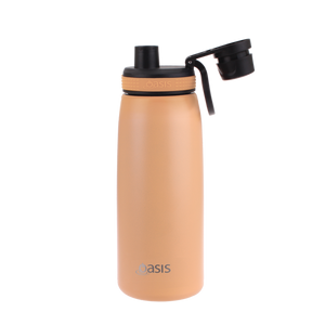 OASIS STAINLESS STEEL DOUBLE WALL INSULATED SPORTS BOTTLE W/ SCREW CAP 780ML - ROCKMELON