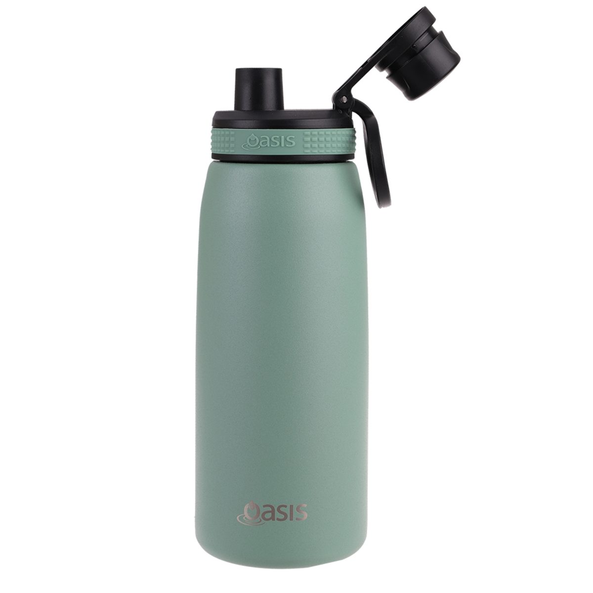 OASIS STAINLESS STEEL DOUBLE WALL INSULATED SPORTS BOTTLE W/ SCREW CAP 780ML -SAGE GREEN