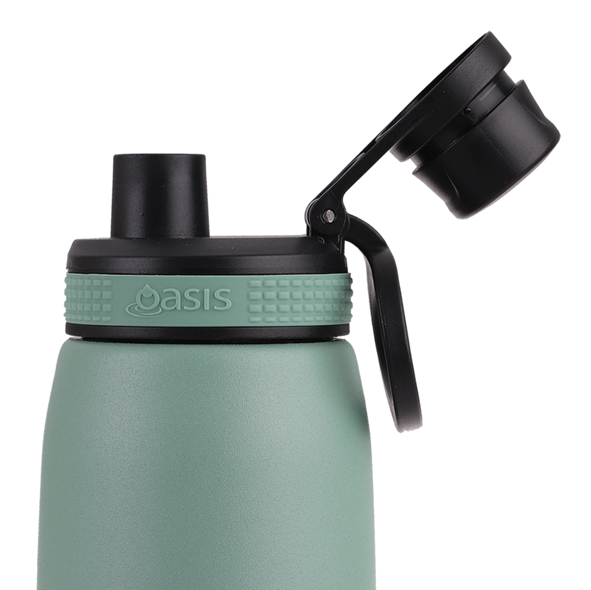 OASIS STAINLESS STEEL DOUBLE WALL INSULATED SPORTS BOTTLE W/ SCREW CAP 780ML -SAGE GREEN