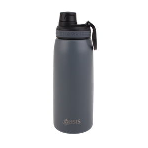 OASIS STAINLESS STEEL DOUBLE WALL INSULATED SPORTS BOTTLE W/ SCREW CAP 780ML -STEEL