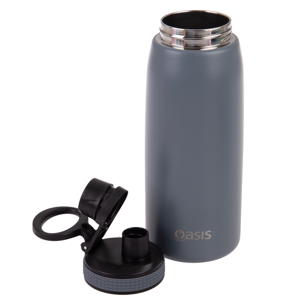 OASIS STAINLESS STEEL DOUBLE WALL INSULATED SPORTS BOTTLE W/ SCREW CAP 780ML -STEEL