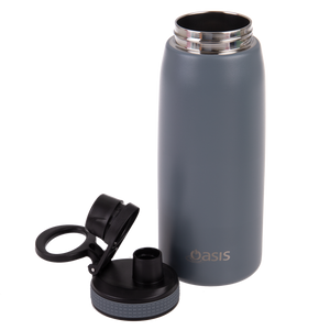 OASIS STAINLESS STEEL DOUBLE WALL INSULATED SPORTS BOTTLE W/ SCREW CAP 780ML -STEEL