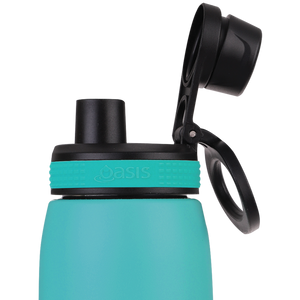 OASIS STAINLESS STEEL DOUBLE WALL INSULATED SPORTS BOTTLE W/ SCREW CAP 780ML -TURQUOISE