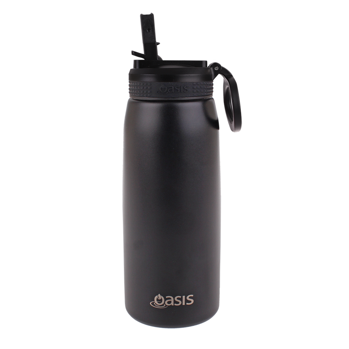OASIS STAINLESS STEEL DOUBLE WALL INSULATED SPORTS BOTTLE W/ SIPPER 780ML -Black