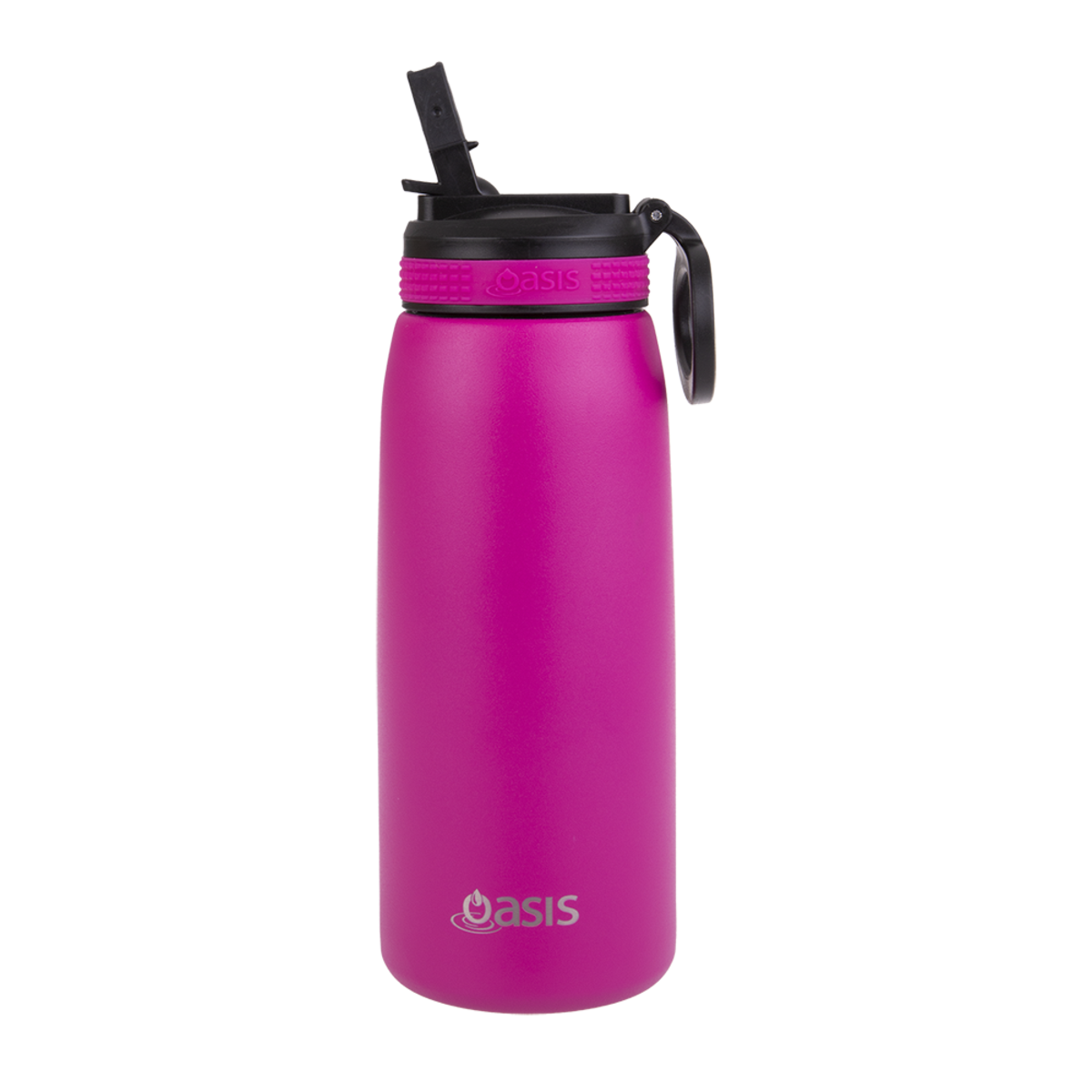 OASIS STAINLESS STEEL DOUBLE WALL INSULATED SPORTS BOTTLE W/ SIPPER 780ML -FUCHSIA