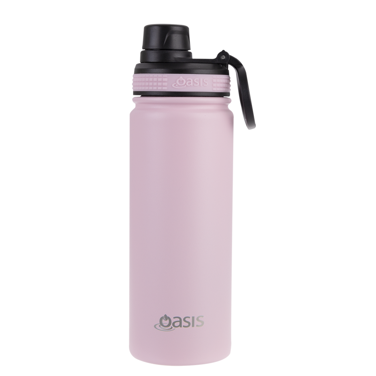 OASIS STAINLESS STEEL DOUBLE WALL INSULATED "CHALLENGER" SPORTS BOTTLE W/ SCREW CAP 550ML - Carnation