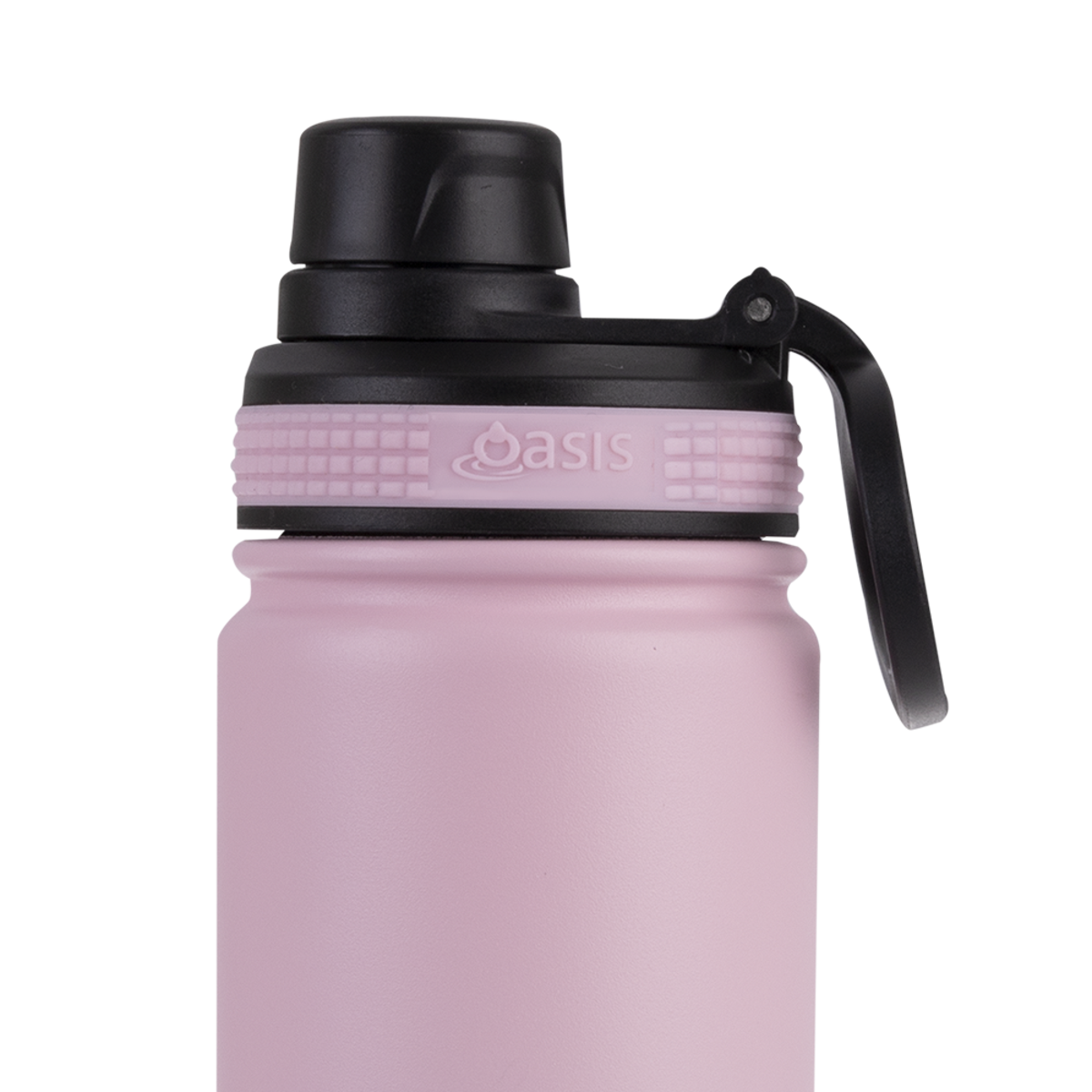 OASIS STAINLESS STEEL DOUBLE WALL INSULATED "CHALLENGER" SPORTS BOTTLE W/ SCREW CAP 550ML - Carnation