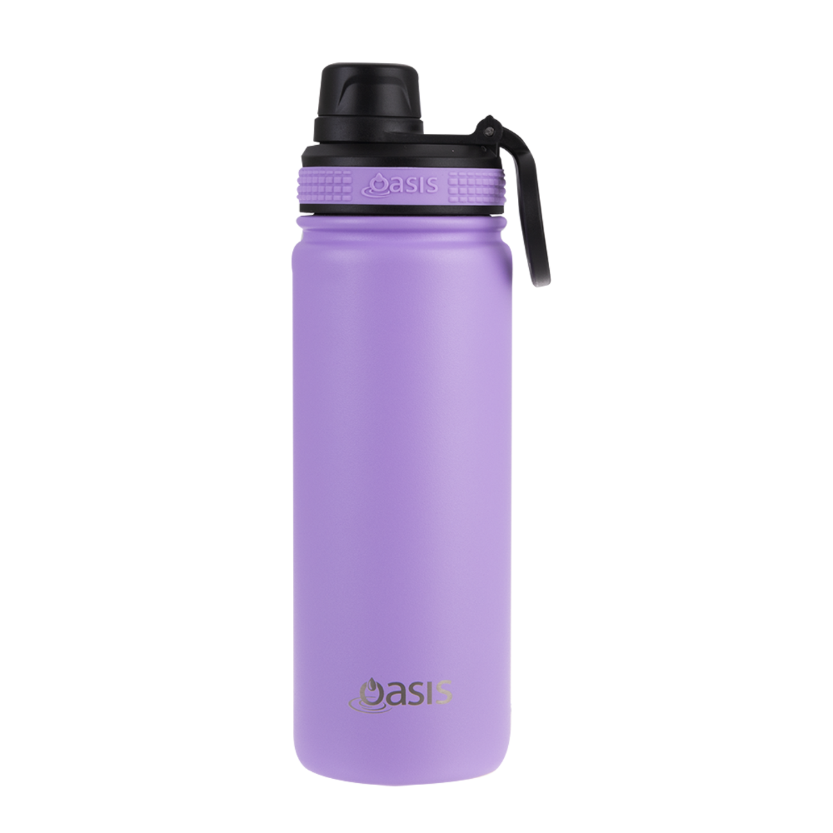 OASIS STAINLESS STEEL DOUBLE WALL INSULATED &quot;CHALLENGER&quot; SPORTS BOTTLE W/ SCREW CAP 550ML - Lavender