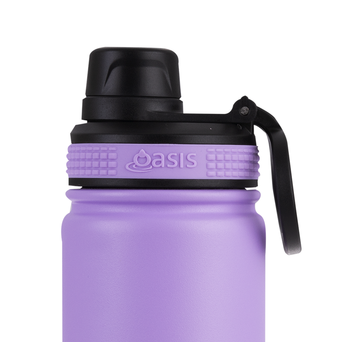 OASIS STAINLESS STEEL DOUBLE WALL INSULATED &quot;CHALLENGER&quot; SPORTS BOTTLE W/ SCREW CAP 550ML - Lavender