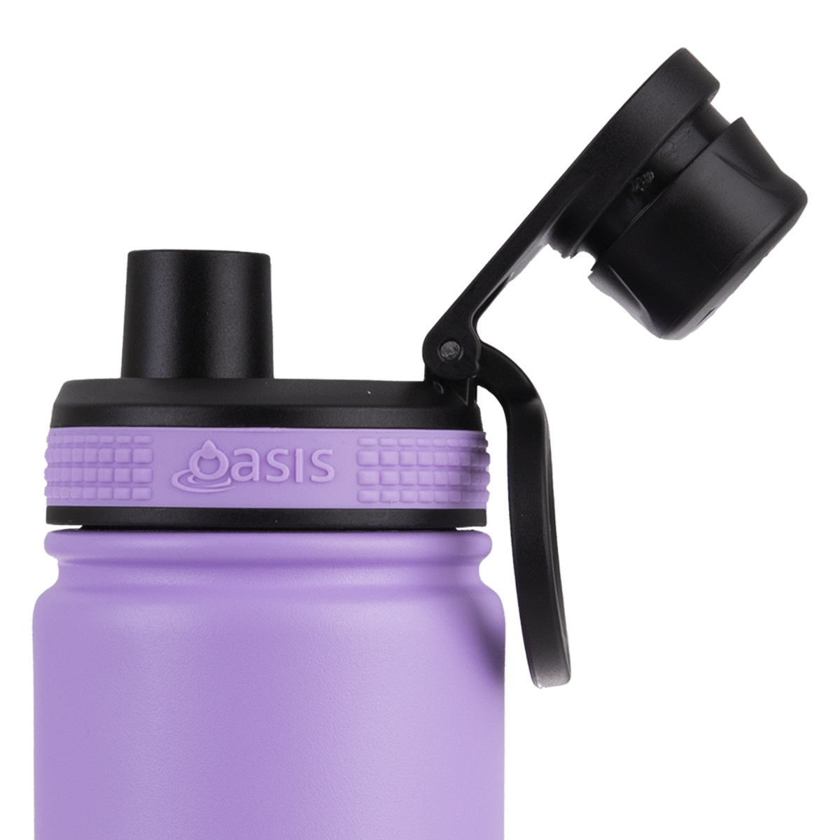 OASIS STAINLESS STEEL DOUBLE WALL INSULATED &quot;CHALLENGER&quot; SPORTS BOTTLE W/ SCREW CAP 550ML - Lavender