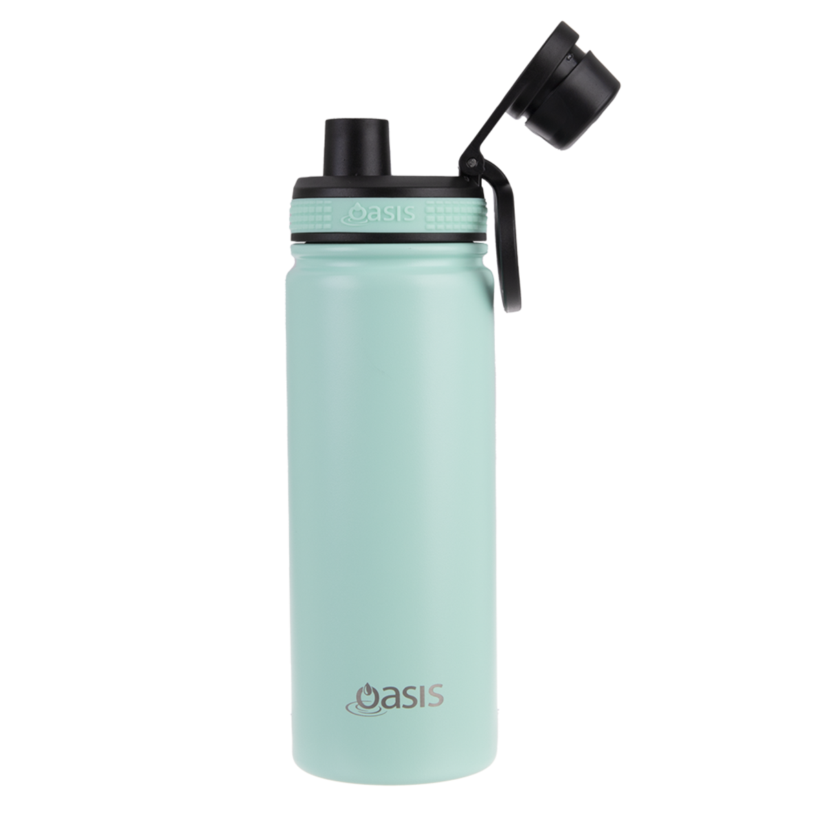 OASIS STAINLESS STEEL DOUBLE WALL INSULATED "CHALLENGER" SPORTS BOTTLE W/ SCREW CAP 550ML - Mint
