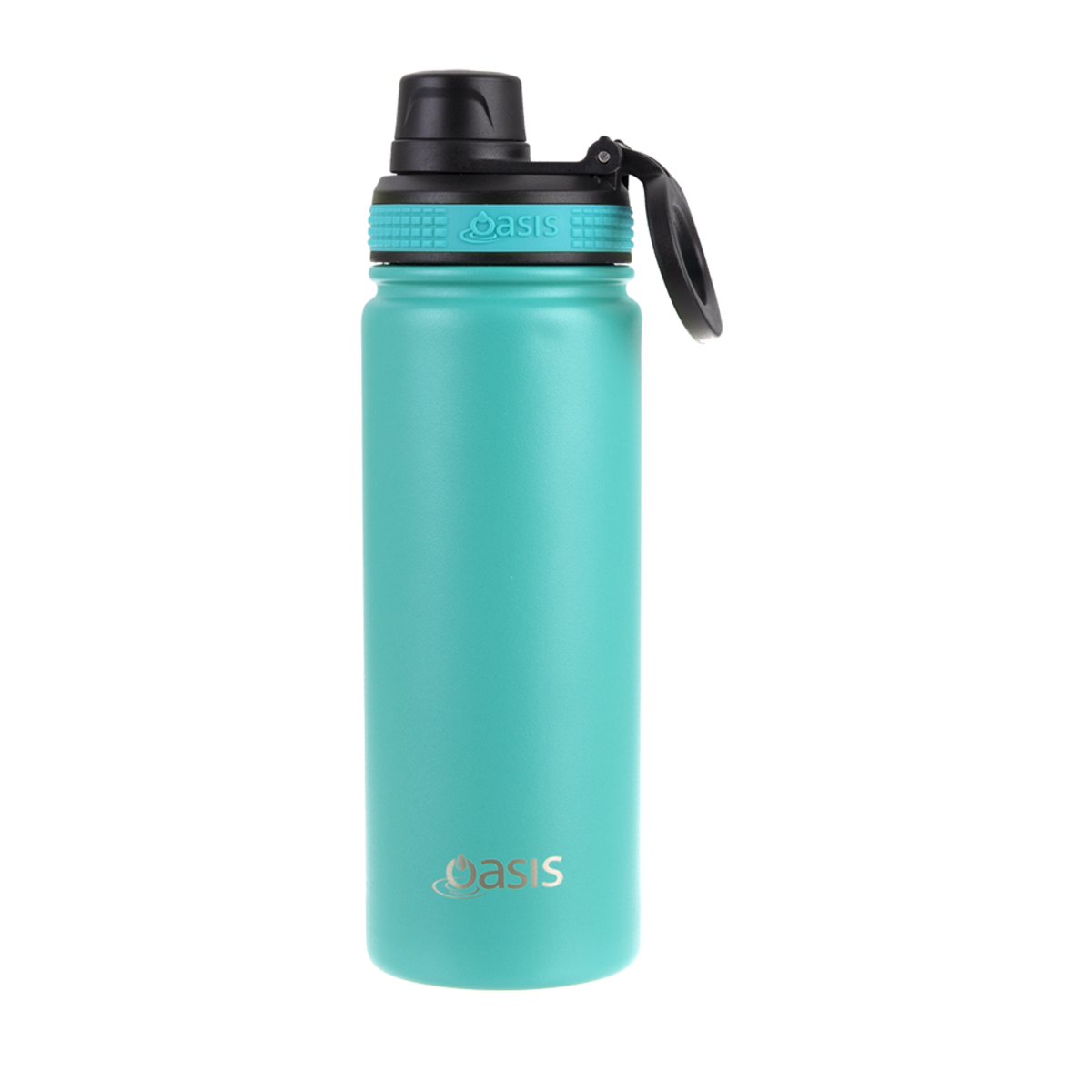 OASIS STAINLESS STEEL DOUBLE WALL INSULATED &quot;CHALLENGER&quot; SPORTS BOTTLE W/ SCREW CAP 550ML - TURQUOISE