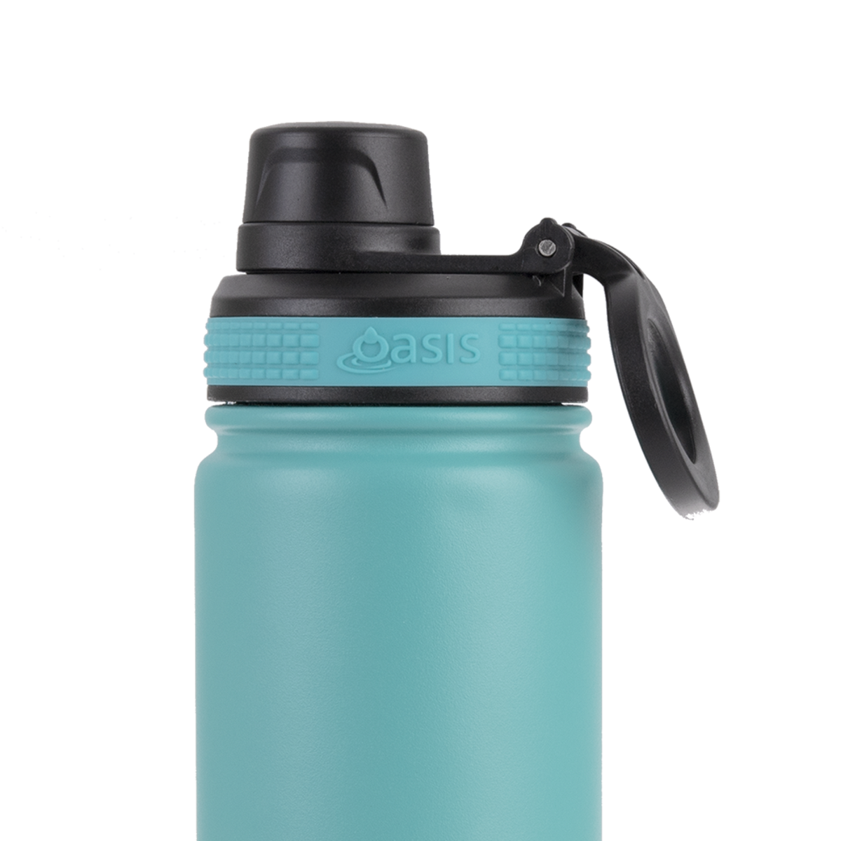 OASIS STAINLESS STEEL DOUBLE WALL INSULATED &quot;CHALLENGER&quot; SPORTS BOTTLE W/ SCREW CAP 550ML - TURQUOISE