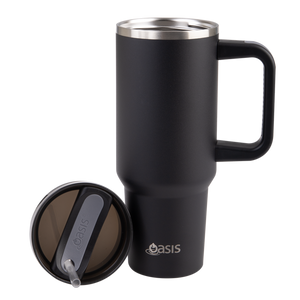 OASIS STAINLESS STEEL DOUBLE WALL INSULATED "COMMUTER" TRAVEL TUMBLER 1.2L