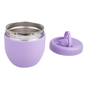 OASIS STAINLESS STEEL DOUBLE WALL INSULATED FOOD POD 470ML - LAVENDER